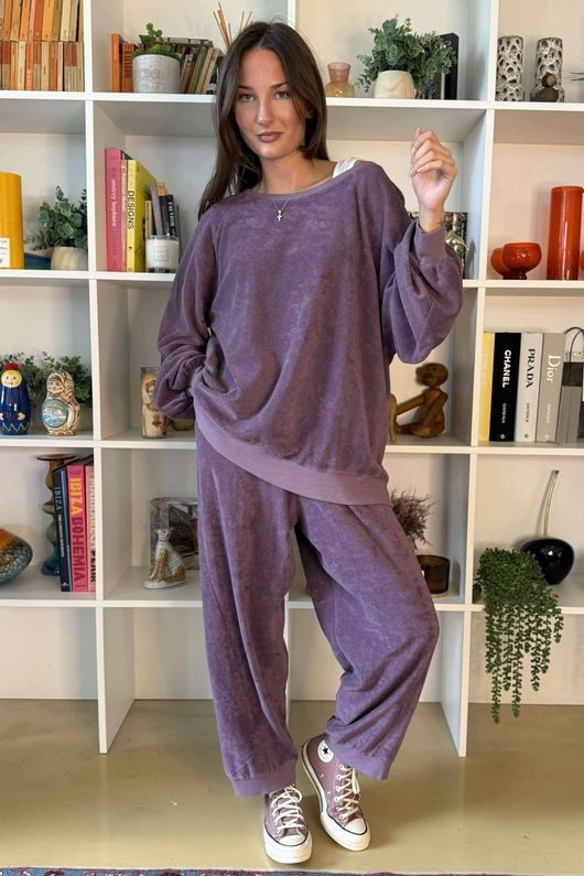 Terry B Classic Sweatshirt Dewberry 